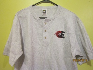 OE Shirt 3 button front- LG Grey