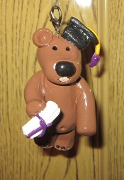 Graduation Bear hanging figure