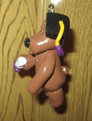 Graduation Bear hanging figure